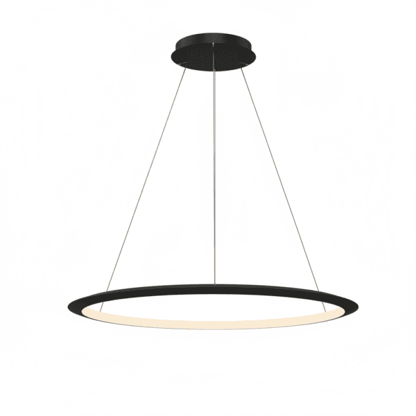 LEDS C4 - Lampada a sospensione Circular Inward Ø900 Surface - Nero