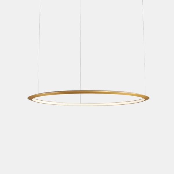 LEDS C4 - Lampada a sospensione Circular Inward Ø2000 Recessed - Oro