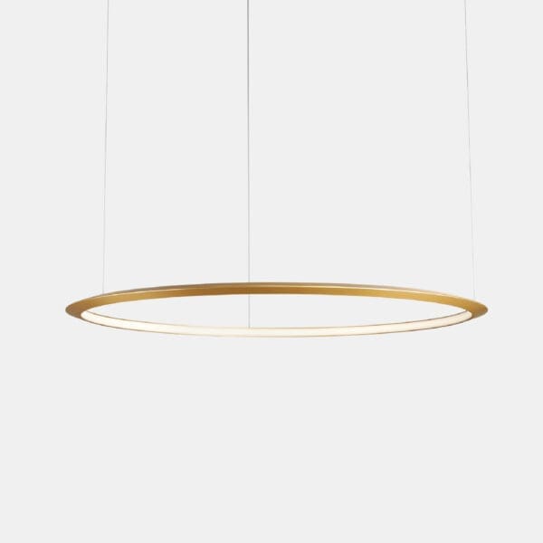 LEDS C4 - Lampada a sospensione Circular Inward Ø3000 Recessed - Oro