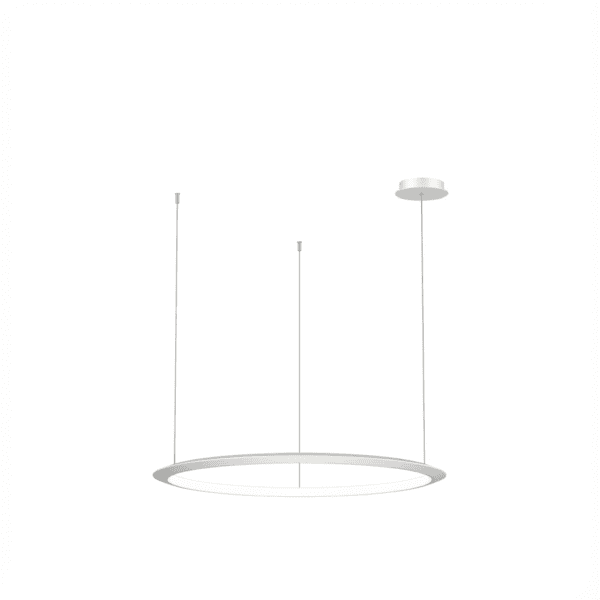 LEDS C4 - Lampada a sospensione Circular Inward Ø900 Recessed - Bianco