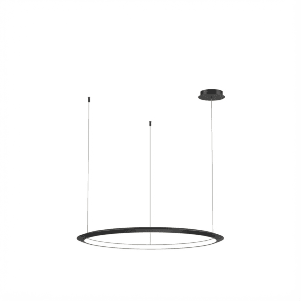 LEDS C4 - Lampada a sospensione Circular Inward Ø900 Recessed - Nero
