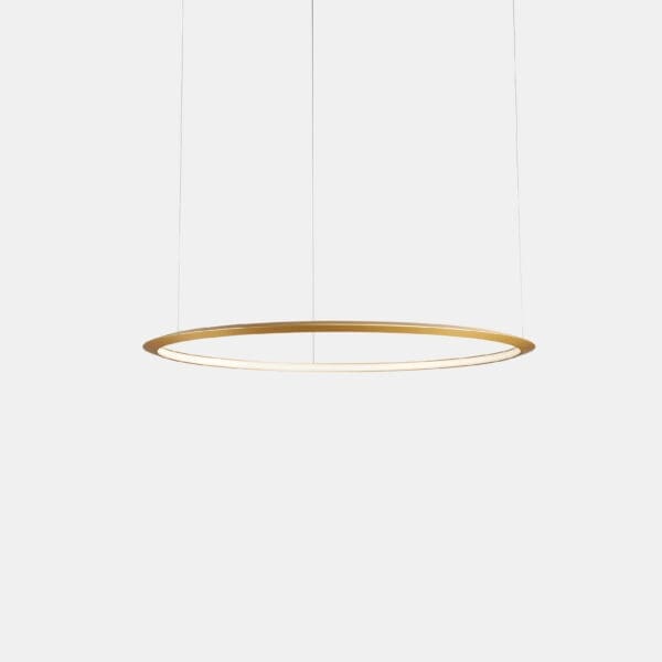 LEDS C4 - Lampada a sospensione Circular Inward Ø900 Recessed - Oro