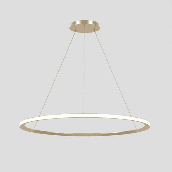 LEDS C4 - Lampada a sospensione Circular Outward Ø1200 Surface - Oro
