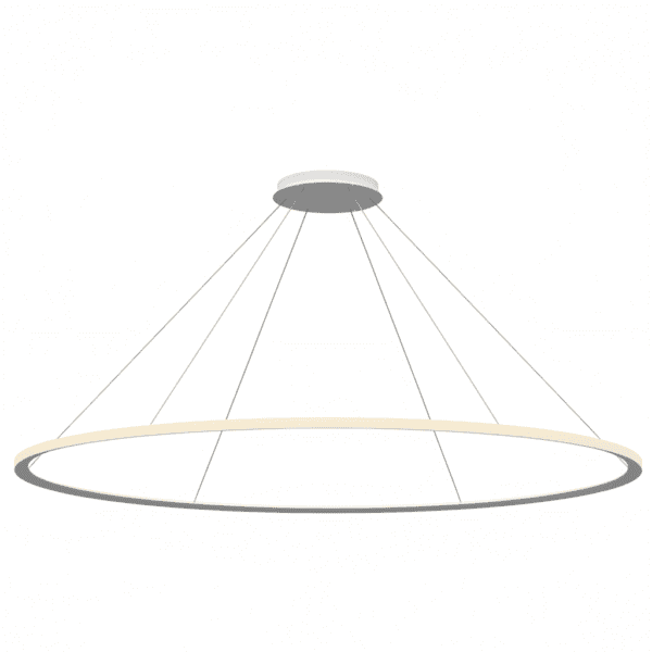 LEDS C4 - Lampada a sospensione Circular Outward Ø2000 Surface - Bianco