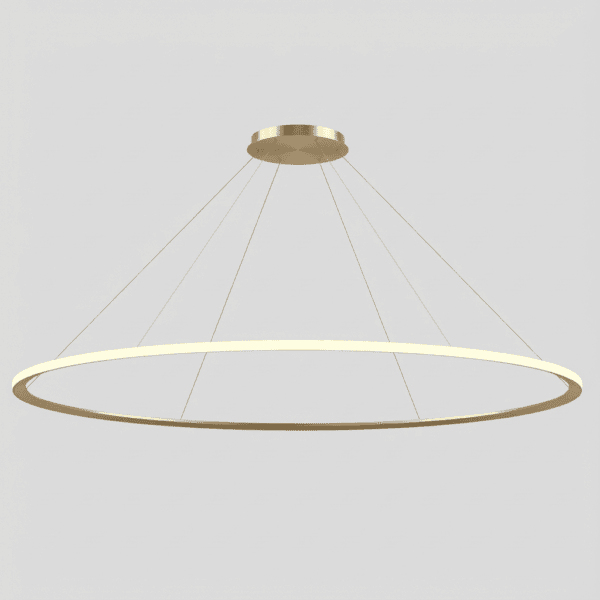LEDS C4 - Lampada a sospensione Circular Outward Ø2000 Surface - Oro