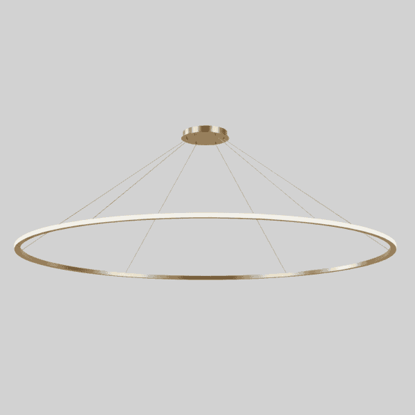 LEDS C4 - Lampada a sospensione Circular Outward Ø3000 Surface - Oro