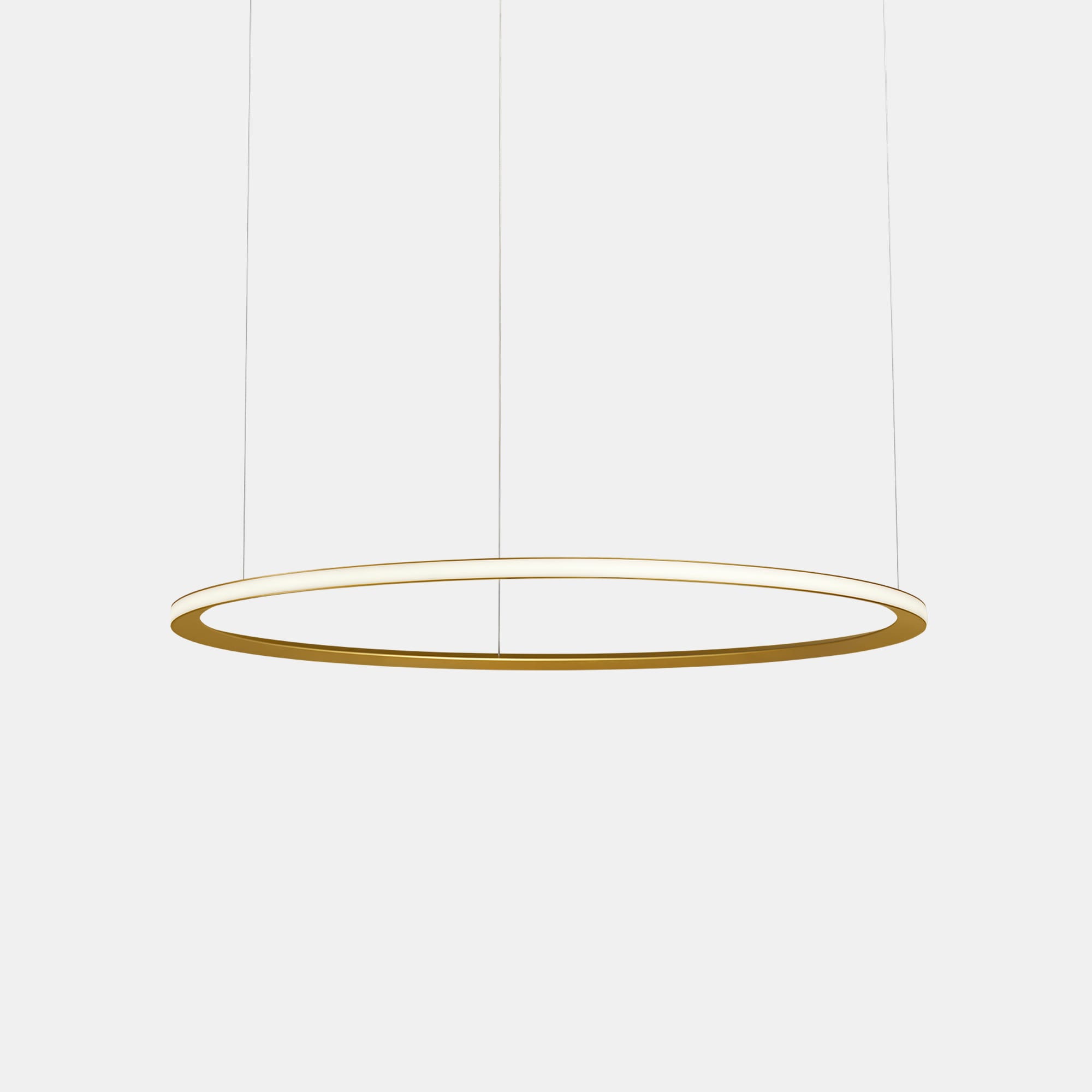 LEDS C4 - Lampada a sospensione Circular Outward Ø3000 Surface - Oro