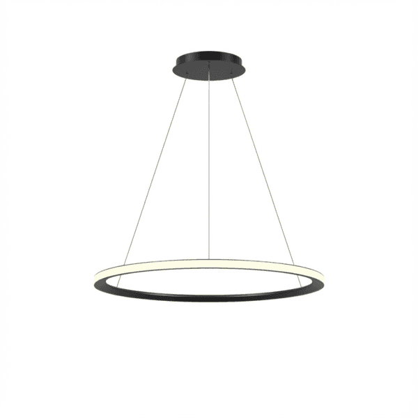 LEDS C4 - Lampada a sospensione Circular Outward Ø900 Surface - Nero