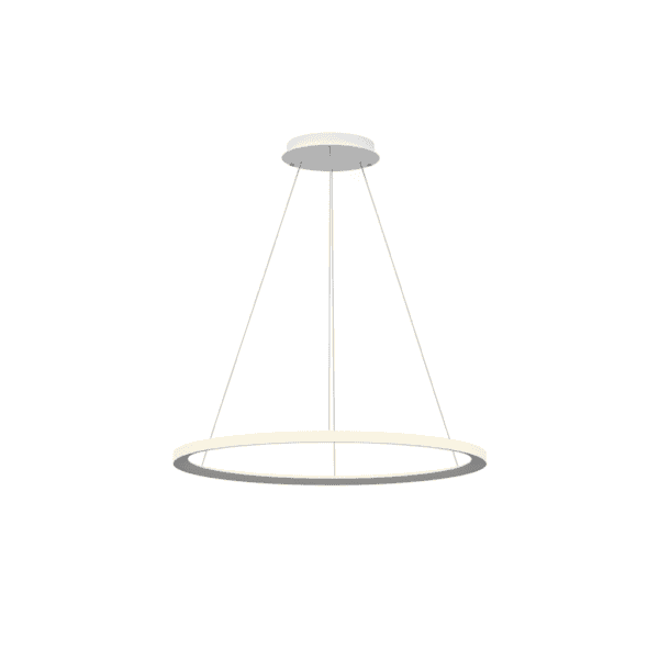 LEDS C4 - Lampada a sospensione Circular Outward Ø900 Surface - Bianco