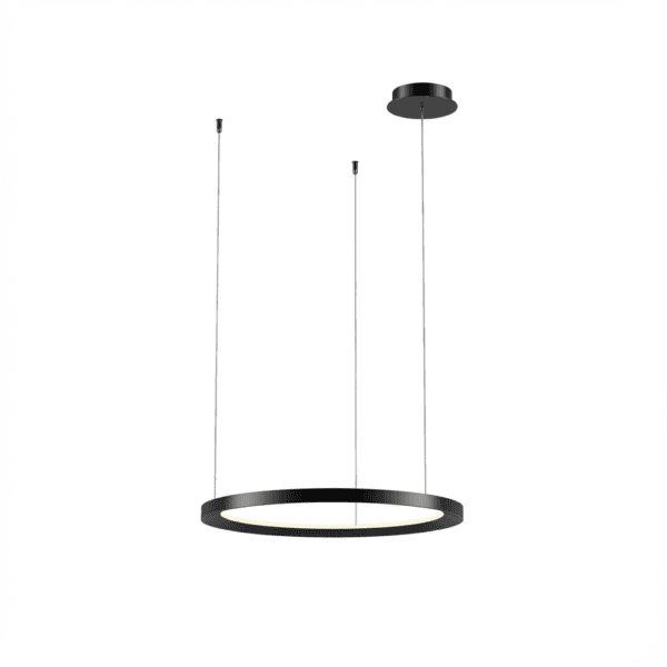 LEDS C4 - Lampada a sospensione Circular Outward Ø600 Recessed - Nero