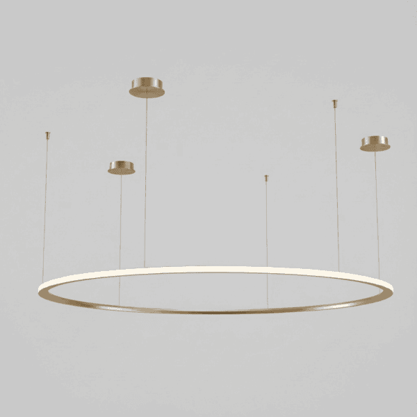 LEDS C4 - Lampada a sospensione Circular Outward Ø2000 Recessed - Oro