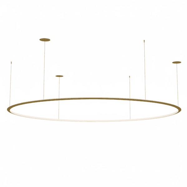 LEDS C4 - Lampada a sospensione Circular Outward Ø3000 Recessed - Oro