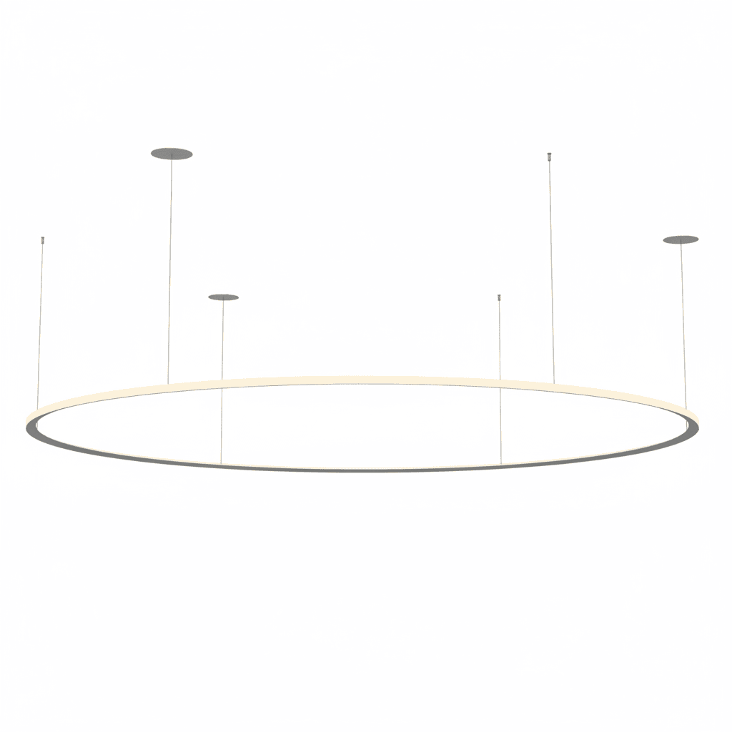LEDS C4 - Lampada a sospensione Circular Outward Ø3000 Recessed - Bianco