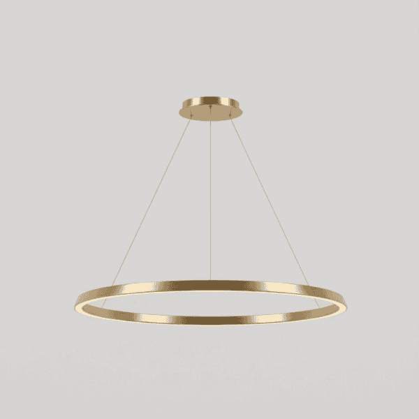 LEDS C4 - Lampada a sospensione Circular Downward Ø1200 Surface - Oro