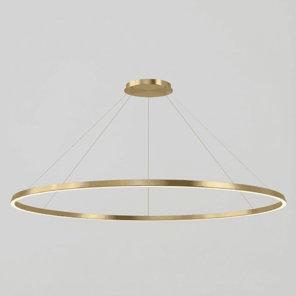 LEDS C4 - Lampada a sospensione Circular Downward Ø2000 Surface - Oro