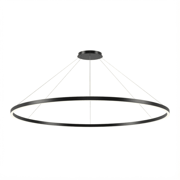 LEDS C4 - Lampada a sospensione Circular Downward Ø3000 Surface - Nero
