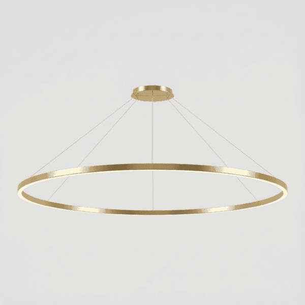 LEDS C4 - Lampada a sospensione Circular Downward Ø3000 Surface - Oro