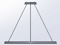 LEDS C4 - Lampada a sospensione Circular Downward Ø900 Surface - Nero