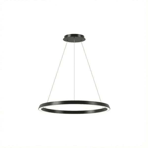 LEDS C4 - Lampada a sospensione Circular Downward Ø900 Surface - Nero