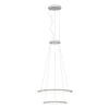 LEDS C4 - Lampada a sospensione Circular Downward 2 Rings (ø900 Ø600) - Bianco
