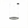 LEDS C4 - Lampada a sospensione Circular Downward Ø600 Recessed - Nero