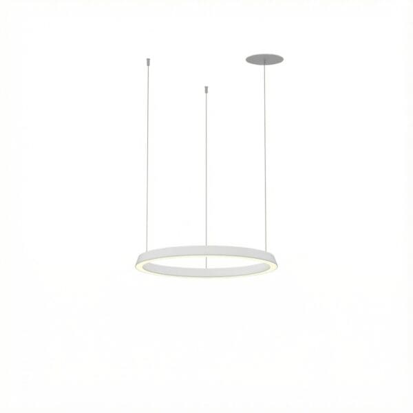 LEDS C4 - Lampada a sospensione Circular Downward Ø600 Recessed - Bianco