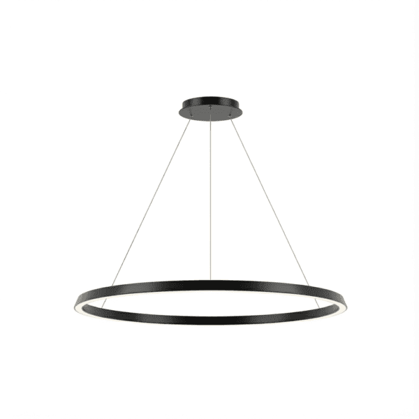 LEDS C4 - Lampada a sospensione Circular Downward Ø1200 Recessed - Nero