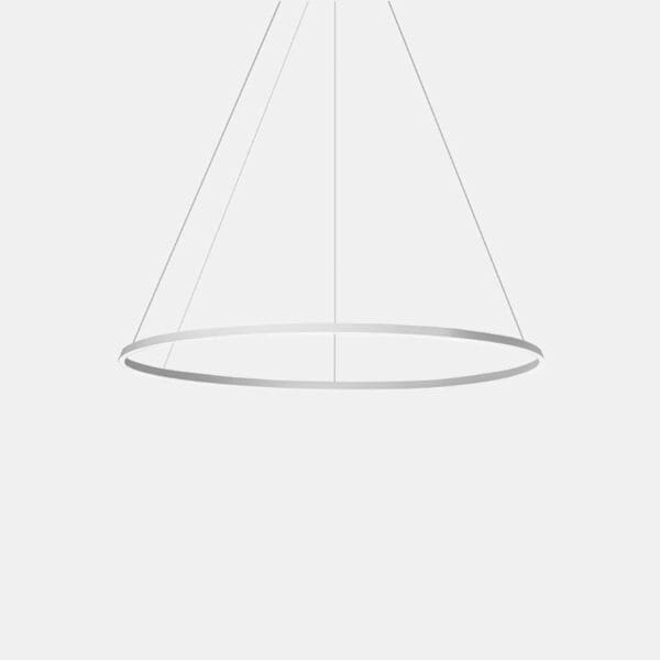 LEDS C4 - Lampada a sospensione Circular Downward Ø1200 Recessed - Bianco