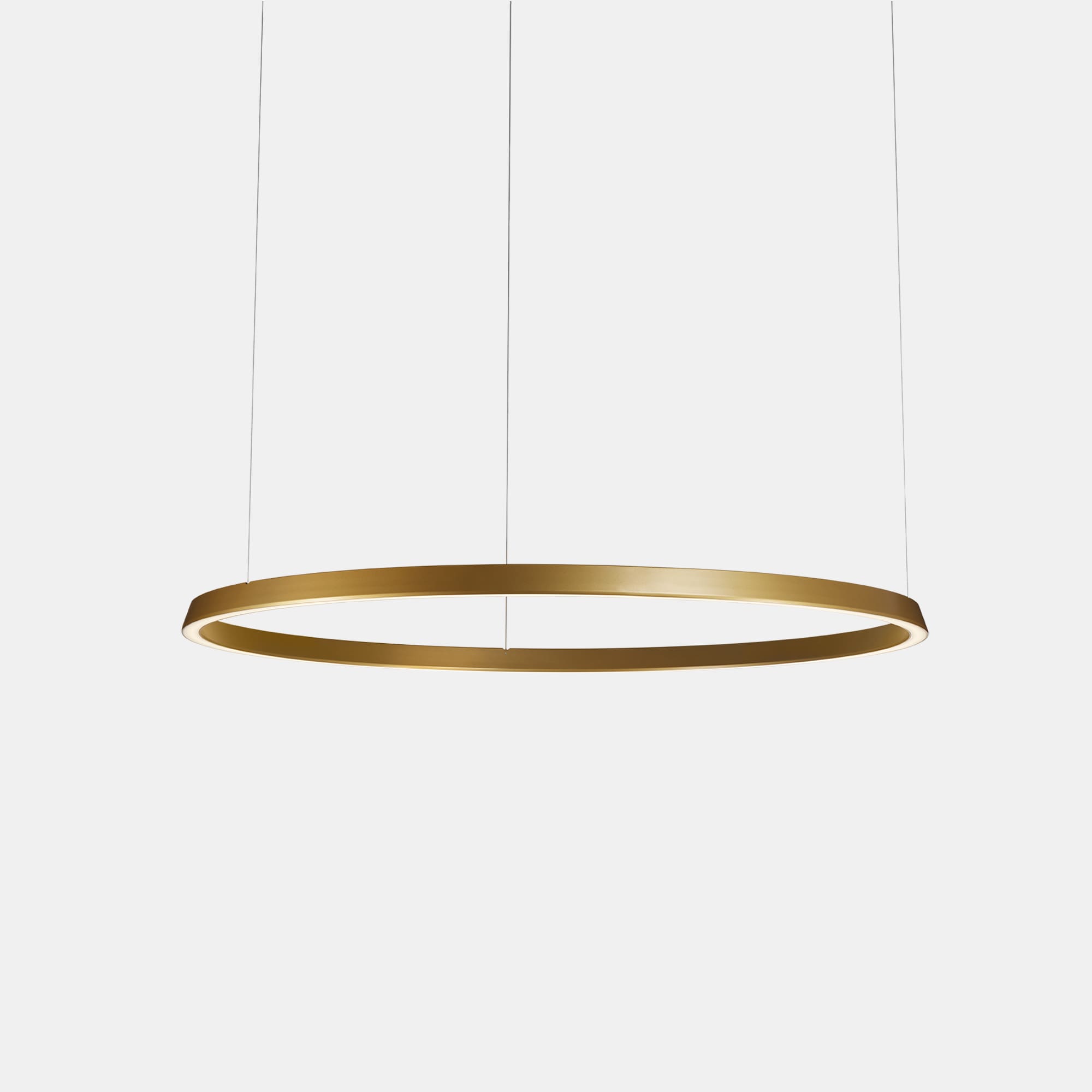 LEDS C4 - Lampada a sospensione Circular Downward Ø2000 Recessed - Oro