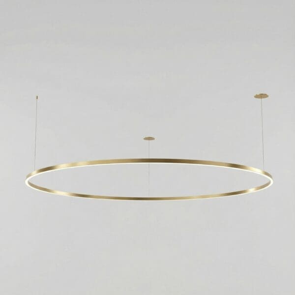 LEDS C4 - Lampada a sospensione Circular Downward Ø3000 Recessed - Oro