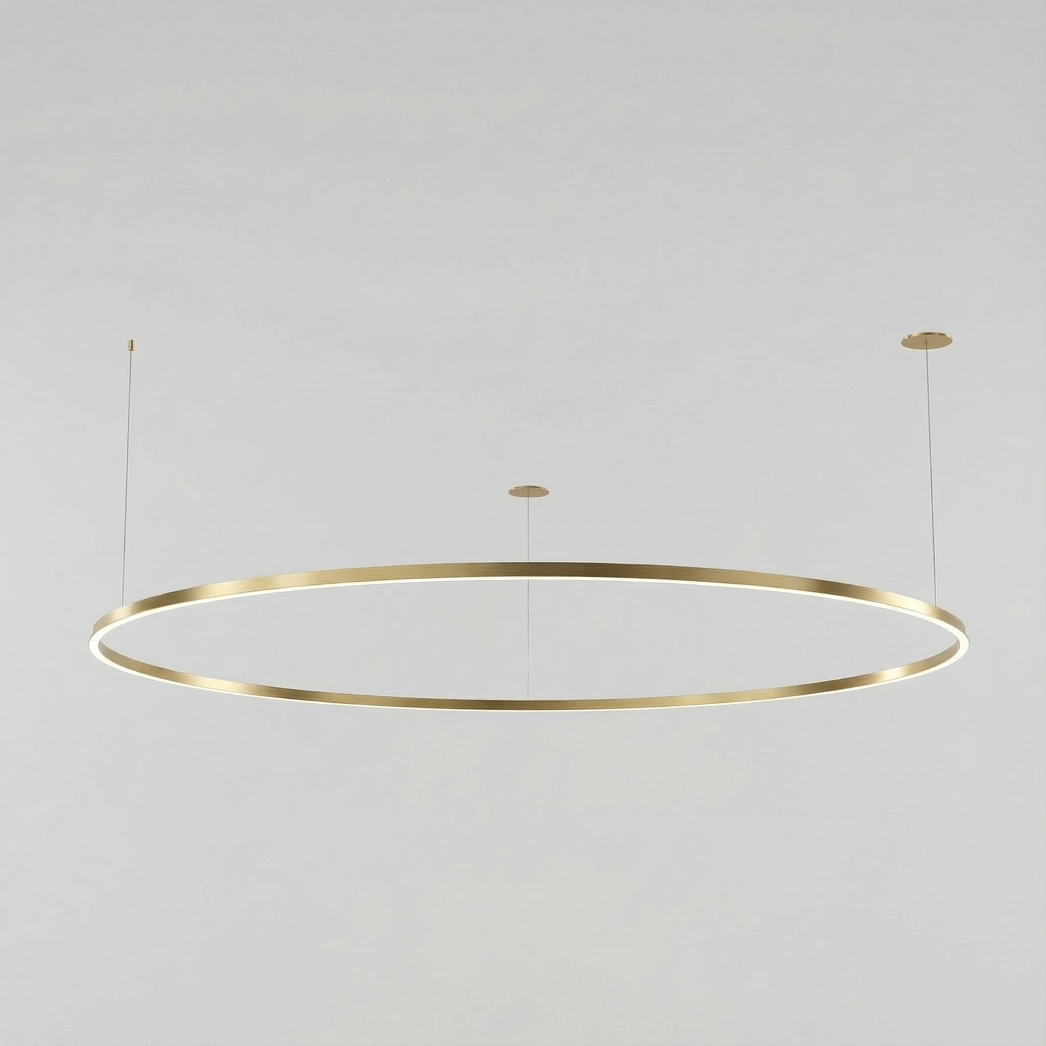 LEDS C4 - Lampada a sospensione Circular Downward Ø3000 Recessed - Oro
