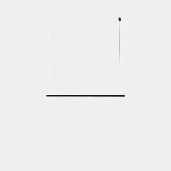 LEDS C4 - Lampada a sospensione Geometric Lineal Surface 2m - Nero