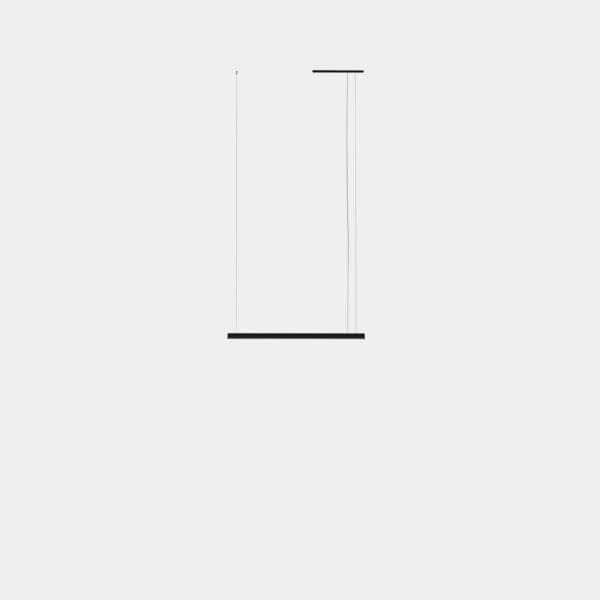 LEDS C4 - Lampada a sospensione Geometric Lineal Recessed 2m - Nero