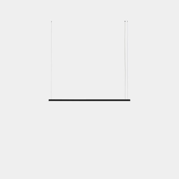 LEDS C4 - Lampada a sospensione Geometric Lineal Mini 2m - Nero