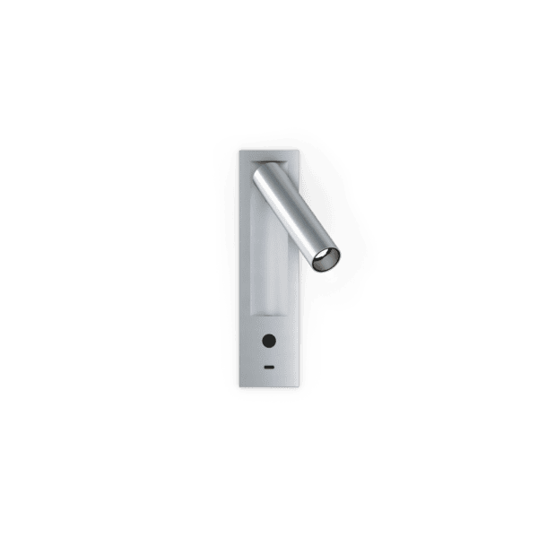 Wever & Ducrè - Match Snooze Wall Semi Rec 1.0 LED 2700K - Argento