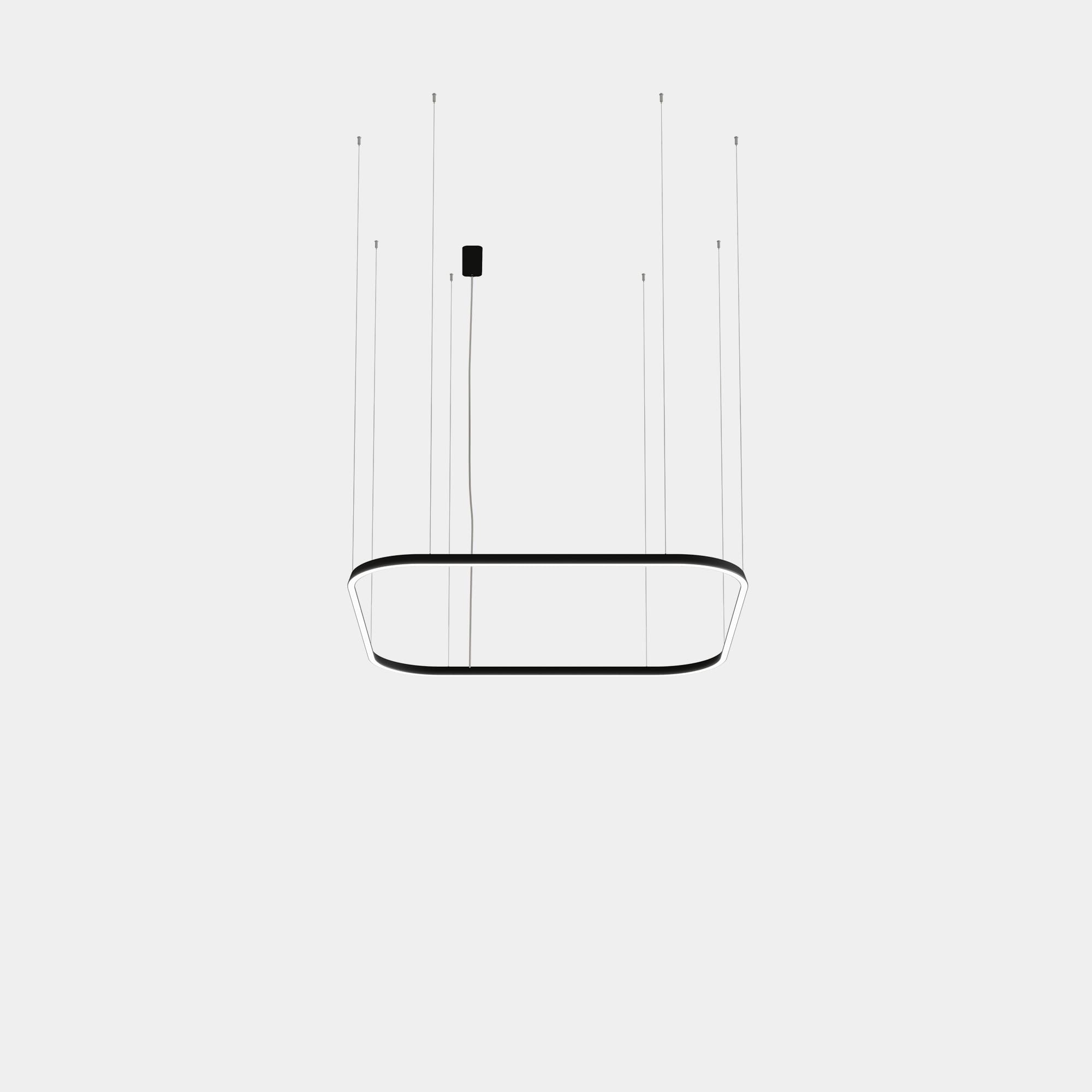 LEDS C4 - Lampada a sospensione Geometric Square Recessed 1600x1600mm - Nero