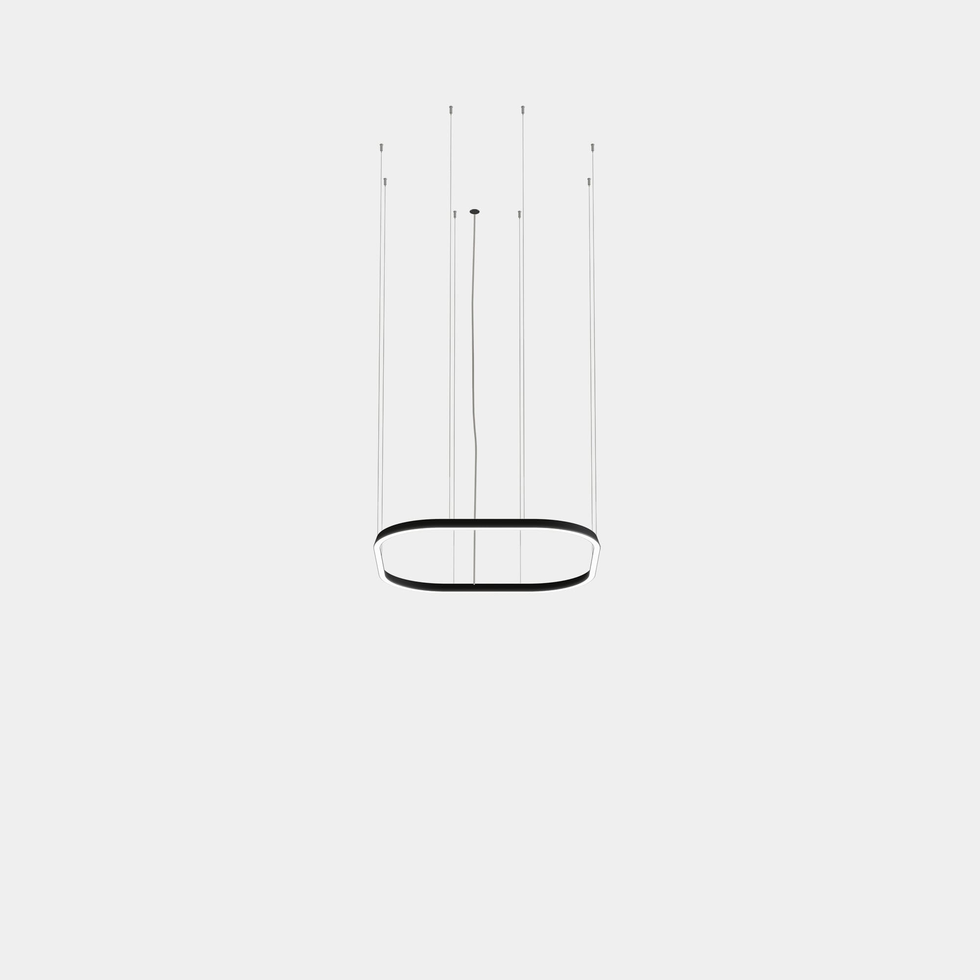 LEDS C4 - Lampada a sospensione Geometric Square Mini 1000x1000mm - Oro