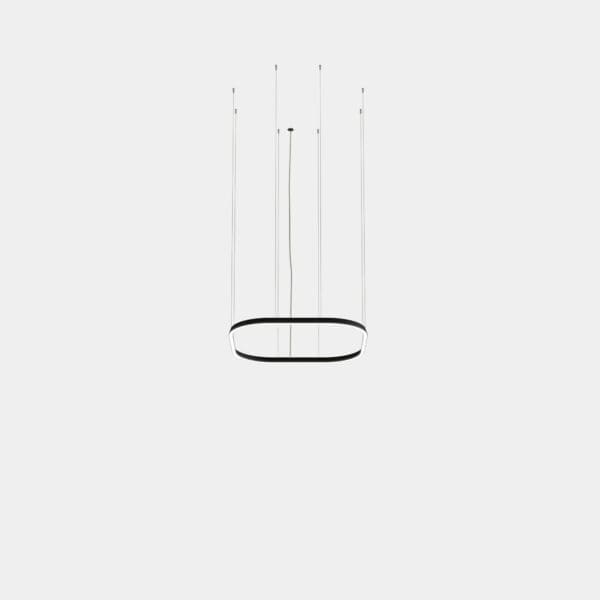 LEDS C4 - Lampada a sospensione Geometric Square Mini 1000x1000mm - Bianco