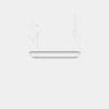 LEDS C4 - Lampada a sospensione Geometric Rectangle Mini 1600x1000mm - Bianco