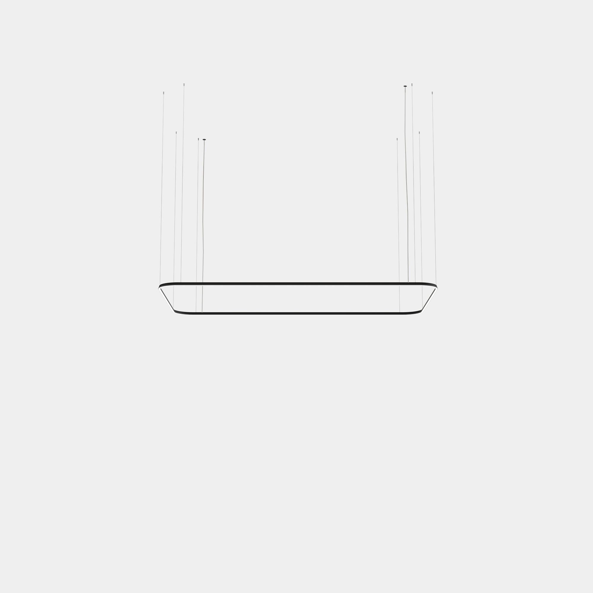 LEDS C4 - Lampada a sospensione Geometric Rectangle Mini 1600x1000mm - Nero