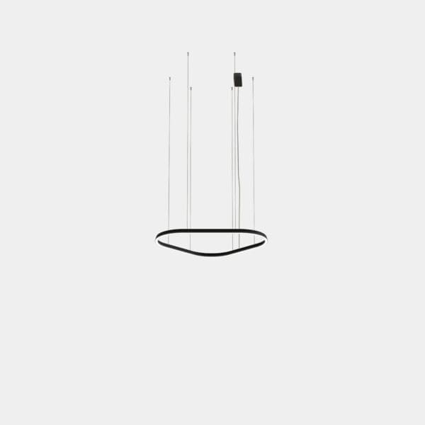 LEDS C4 - Lampada a sospensione Geometric Triangular Surface 1000mm - Oro