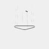 LEDS C4 - Lampada a sospensione Geometric Triangular Recessed Double - Bianco