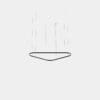 LEDS C4 - Lampada a sospensione Geometric Triangular Mini Double - Oro