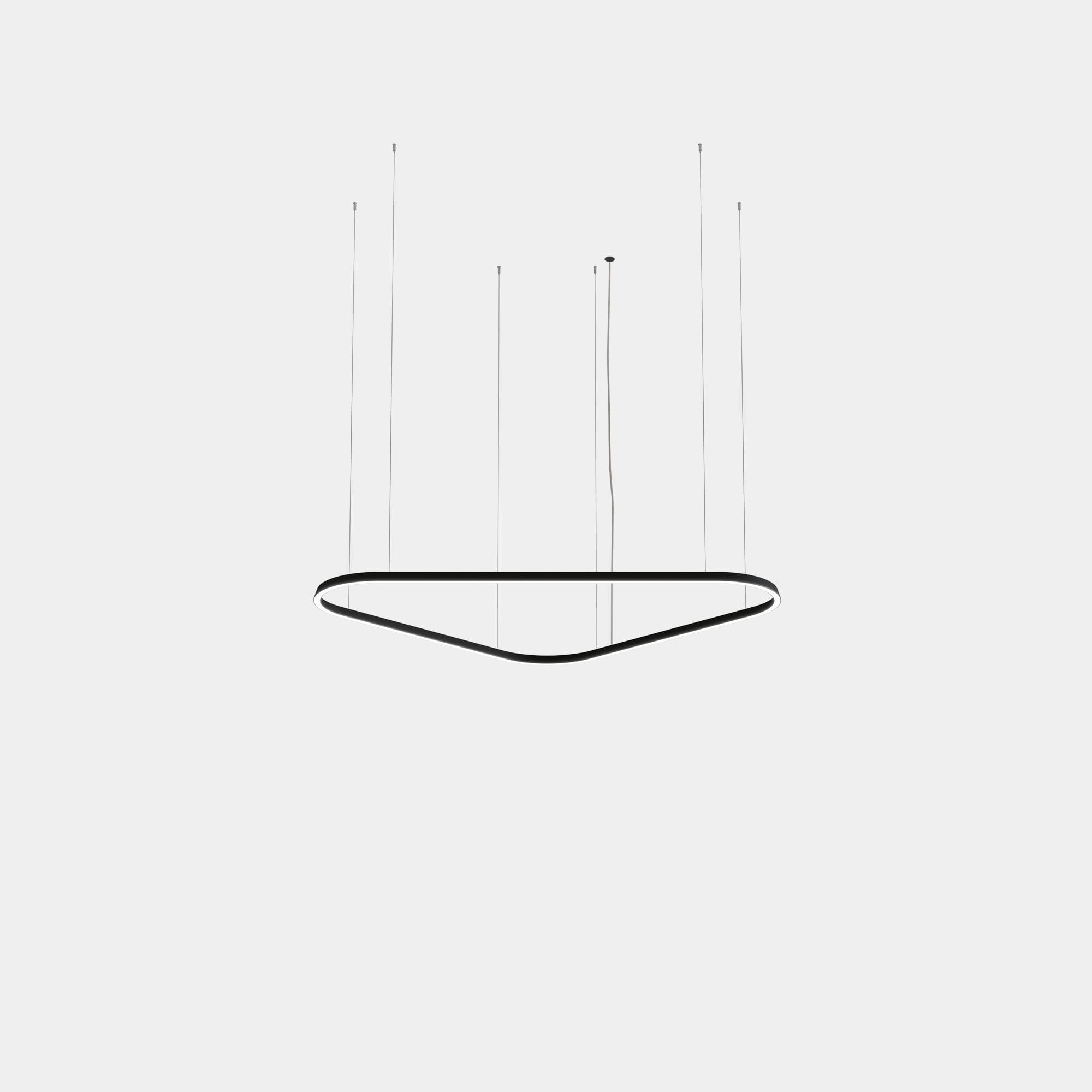 LEDS C4 - Lampada a sospensione Geometric Triangular Mini 1600mm - Oro