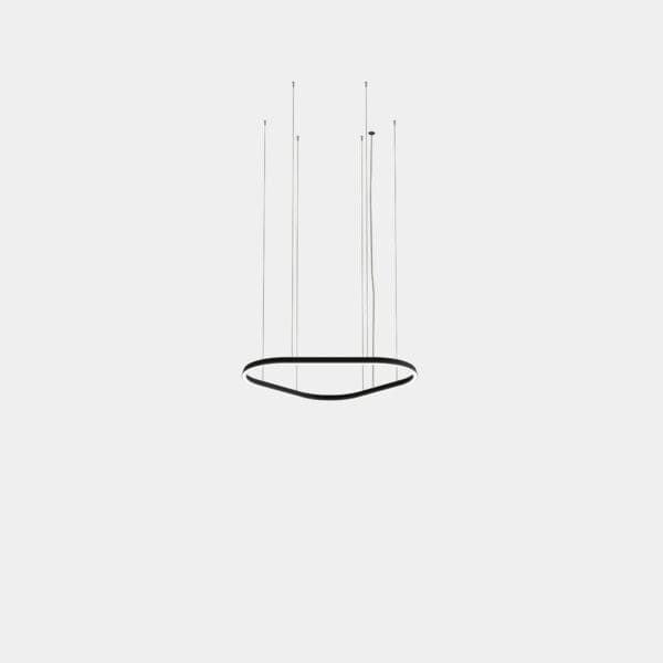 LEDS C4 - Lampada a sospensione Geometric Triangular Mini 1000mm - Bianco