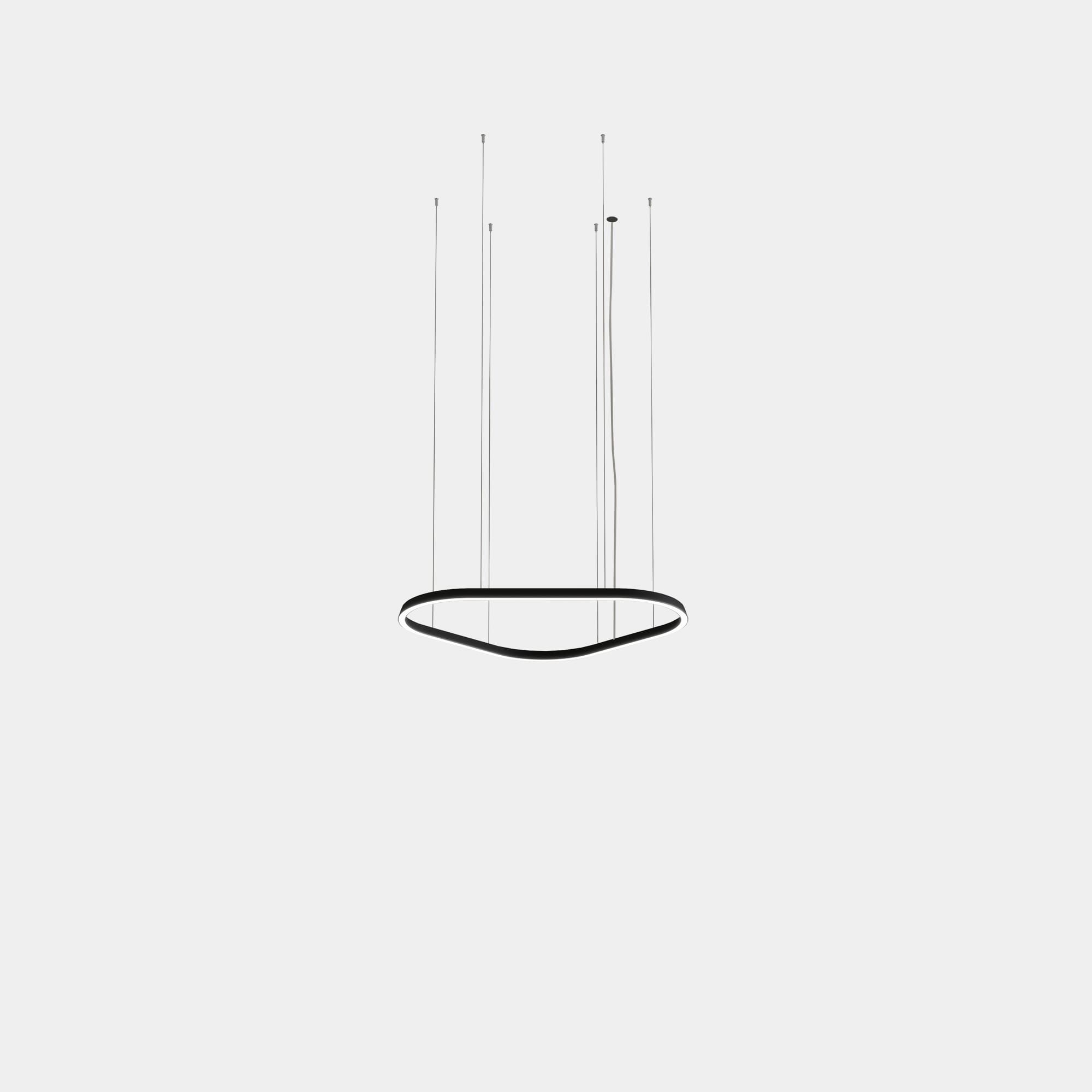 LEDS C4 - Lampada a sospensione Geometric Triangular Mini 1000mm - Nero