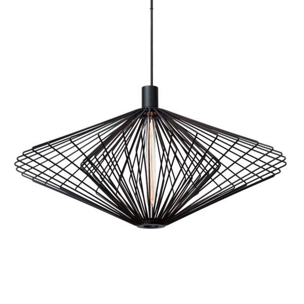 Wever & Ducrè - Wiro Ceiling Susp 2.0 Diamond E27 B 6.0m Cable - Nero