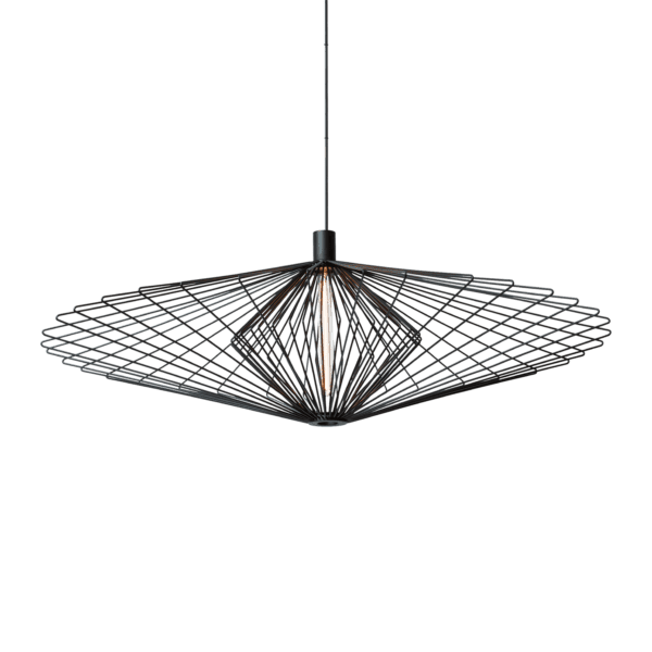 Wever & Ducrè - Wiro Ceiling Susp 3.0 Diamond E27 B 6.0m Cable - Nero